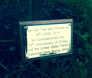 d day oak plaque