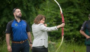 Archery lesson at Belle Isle Estate